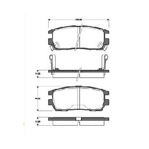PLAQUETTES DE FREIN ARRIERE MITSU PAJERO II