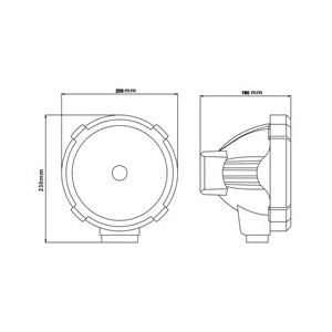 PHARES LONGUE PORTEE XENON 175mm ballast intégré