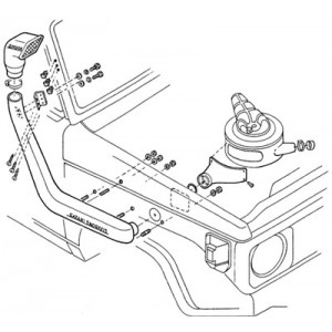 SNORKEL SAFARI pour toyota BJ71/73/74 3.4LD+TD
