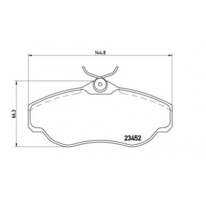 PLAQUETTES DE FREINS AVANT EBC DISCO II RANGE P38