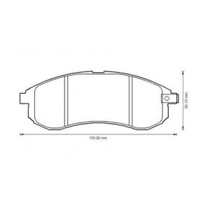 PLAQUETTES DE FREIN LONGUEUR 151 mm