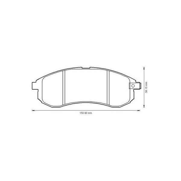 PLAQUETTES DE FREIN LONGUEUR 151 mm