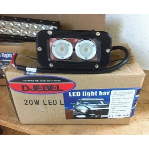 BARRE 2 LEDS CREE De 10 Watts 20 W DJEBEL-LINE 