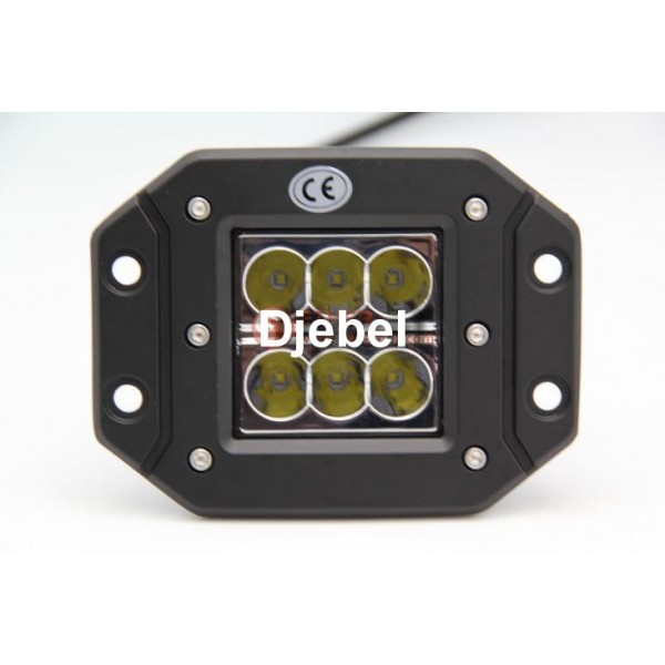 PHARE ENCASTRABLE DJEBEL-LINE 6 LEDS faisceau LARGE