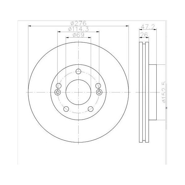 DISQUE DE FREIN AVANT