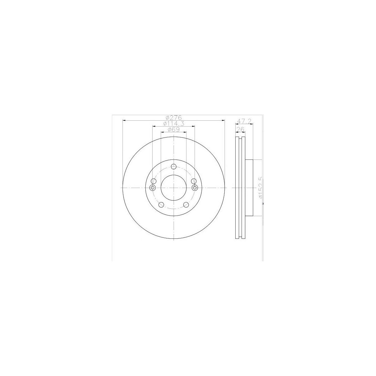 DISQUE DE FREIN AVANT